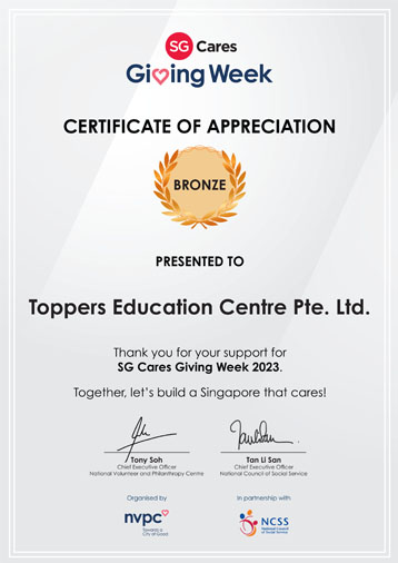 Appreciation on SG Cares Giving Week 2023